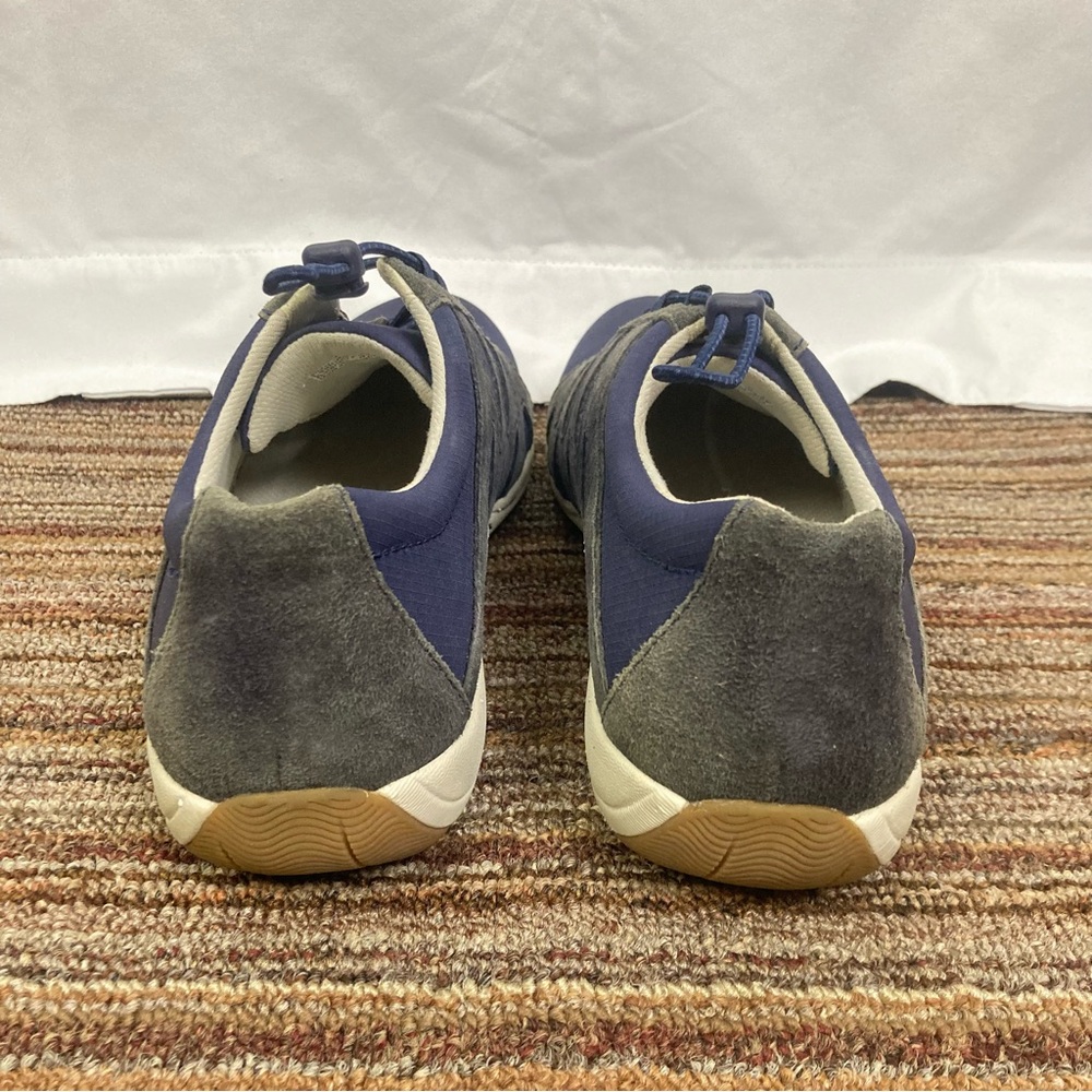 Dansko Sz 42 Women’s Blue Suede Canvas Sneakers Bungee Laces Comfort Shoes EUC - Picture 8 of 9